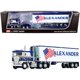 thumbnail image 1 of Kenworth K100 COE Flattop con 40 \ 'Vintage Reefer Refrigerated Trailer \ Alexander Trucking \ Azul y blanco 36th en un \ "Fallen Flag Series \" Modelo 1/64 Diecast de DCP / First Gear "" " First Gear 60-0846, 1 of 1
