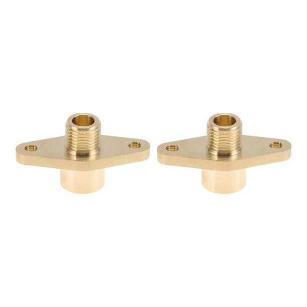 Adaptador de rosca interna externa de latón Unique Bargains 1/4" hembra x 1/4" macho 1.97" 2 piezas