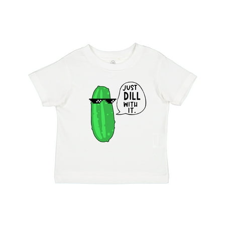 

Inktastic Just Dill with It Chill Dill Pickle in Sunglasses Gift Toddler Boy or Toddler Girl T-Shirt