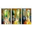 thumbnail image 2 of Designart "Blissful Sunlight at the Cottage I" Lake House Cottage Wall Art Set Of 3 - Traditional Yellow Gallery Wall Set For Home Decor, 2 of 6