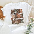 thumbnail image 6 of Leopard Mama Floral Retro T-Shirt, White and Natural Trendy Women's Tee with Wildflower Accents, 6 of 6