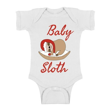 

Awkward Styles Ugly Xmas Baby Outfit Bodysuit Little Christmas Sloth Romper