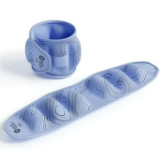 bala Bala Bangles 2個セット 水色 Bala Bangles Wrist and Ankle Adjustable Weights, 3 lb Silicone Set