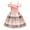 Pink, variant on Odeerbi Toddler Girls Princess Dresses Party Gowns Striped Off Shoulder Evening Dress Children Sleeveless Dress Spliced Color Formal Dress Blue