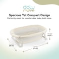 thumbnail image 3 of Dolu Nuve Foldable Baby Bathtub Collapsible Infant Bath Tub for Newborns, Beige, 3 of 5