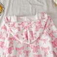 thumbnail image 5 of Pandaie Kids All‑Over Print Fleece Tie Hooded Bath Robe Boys Girls Bathrobes 4T 5T 6T 7T Plush Soft Coral Sleepwear Pink,6-7Years, 5 of 7