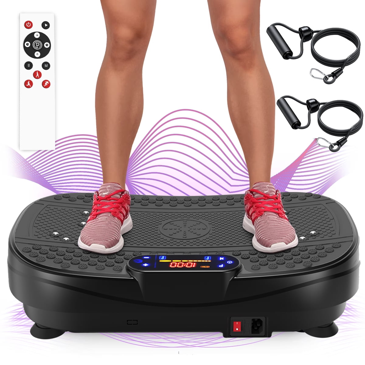 Fahuac Vibration Plate Fitness Platform Exercise Machine - Full Body Shaker Workout Platform for Home Gym 200W