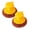 Yellow, variant on Blecry Stainless Steel Pot Scrubber 2 Pack, Short Handle Metal Sponge for Kitchen Cleaning, Blue