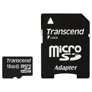 Transcend TS16GUSDU1P 16GB Premium 400x microSDHC UHS-I Memory Card with SD Adapter