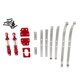 thumbnail image 3 of Kits de actualización de piezas para coche RC, fijación de resorte de eje trasero de metal para escala 1:12 rojo, 3 of 9