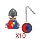 thumbnail image 1 of Bloques de construcción militares, figuras de soldados, regalos, juguetes, armas, la guerra de las rosas, caballeros teutónicos medievales, casco de escudo de caballo de guerra, 1 of 4