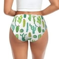 thumbnail image 3 of Womens Underwear Cactus Pattern Cuteness No Show Seamless Underwear for Women, Soft Stretch Women's Panties, Hipster Ladies Panties Bikini Underwear Briefs, 3 of 6