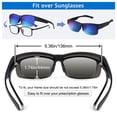 thumbnail image 5 of TINHAO Fit Over Glasses Sunglasses for Men with Hard Case, Polarized UV400 Wrap Around Prescription Glasses for Driving Fishing Hiking Golf Cycling Outdoor, 5 of 7