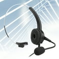 thumbnail image 3 of Microphone Casque de Centre d'Appels avec Microphone Mains Libres Réduction de Bruit Oreillette Monaurale avec Interface 3.5mm pour Téléphone de Bureau, 3 of 8