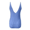 thumbnail image 5 of Aihuaihua Women's V Neck Lace Up Knit Vest Stylish Solid Color Casual Sleeveless Pullover Top, 5 of 6