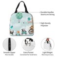 thumbnail image 4 of Bingfone Animals Riding Across The Sky Print Lunch Bag Insulated Lunch Box, Small Leakproof Cooler Food Lunch Containers Reusable High Capacity Lunch Tote Bags for Work, Travel, Outdoor, 4 of 6