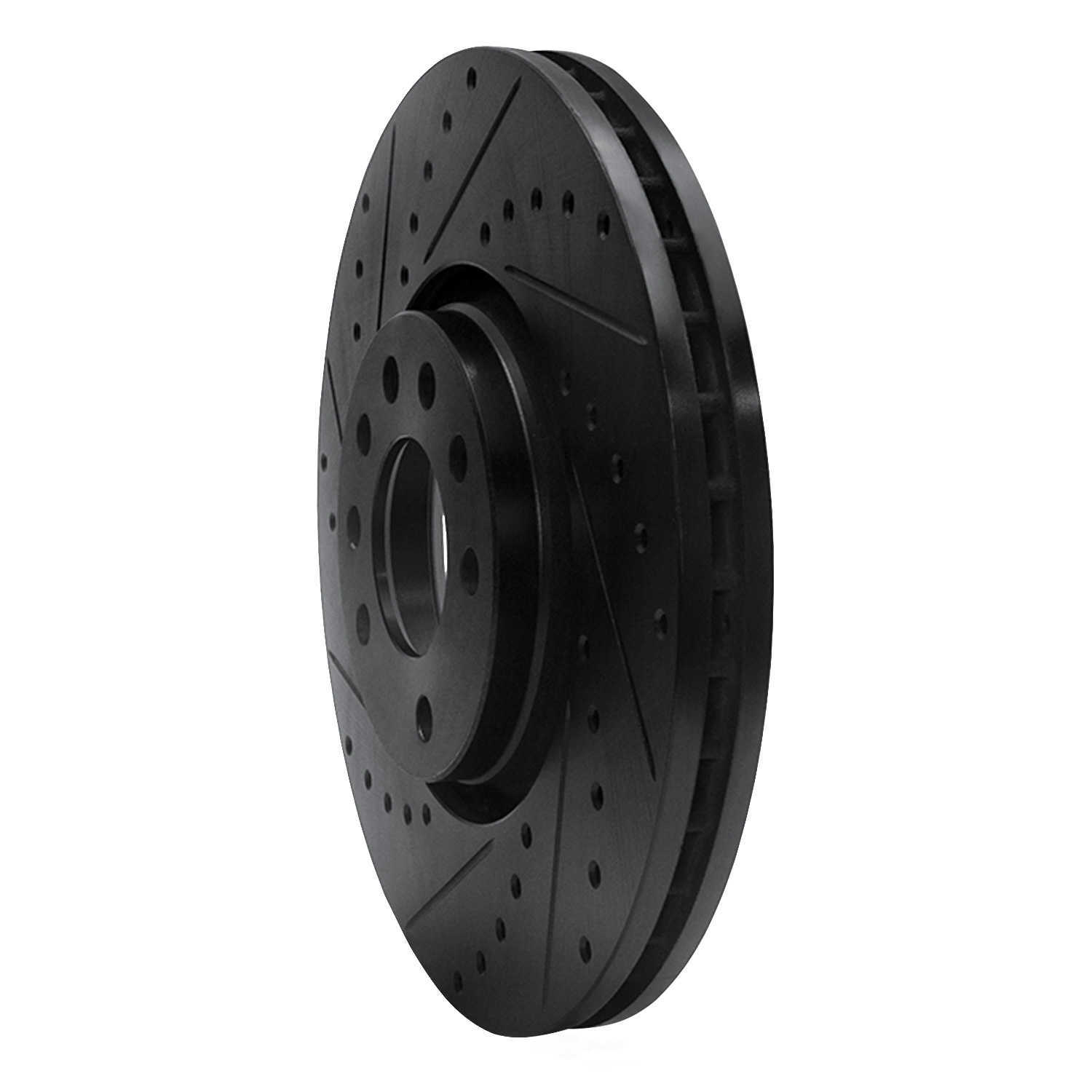 Dynamic Friction Company 633-65019L DFC Brake Rotor - Drilled And Slotted - Black