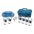 thumbnail image 3 of HamiltonBuhl 6 Person Listening Center with BluetoothCD/Cassette/FM Boombox and Deluxe Over-Ear Headphones, 3 of 4