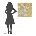 thumbnail image 4 of Global Gallery's 'Color my World Ornate Peacock I Gold' by Daphne Brissonnet Stretched Canvas Wall Art, 4 of 4