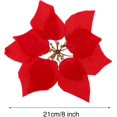 thumbnail image 2 of Paquete de 20 flores artificiales para árbol de Navidad de 8 pulgadas (rojo), 2 of 4
