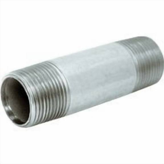 Anvil 8700148052, Steel Pipe Fitting, Nipple, 1/4" NPT Male x 8" Length, Galvanized Finish