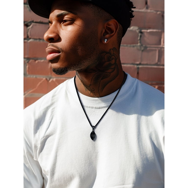 ChainsProMax Football Pendant Necklace for Men photo 3