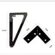 thumbnail image 2 of Juego de 4 patas de muebles de metal chapado en oro de 15 cm - Patas de repuesto para muebles - para mesa de centro, mueble de TV, patas de arena, cama y otras patas de mesa - con tornillos (oro tit, 2 of 5