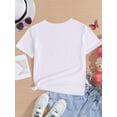 thumbnail image 3 of Back-to-School Girls Happy Last Day Pre School Colorful Letter Print Simple Casual Versatile T-Shirt girls clothes, 3 of 6