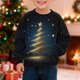thumbnail image 5 of Sudaderas sin capucha para niños pequeños, niñas y niños, sudaderas con cuello redondo y manga larga estampadas, tops tipo pulóver con bolsillo, top de poliéster para niña, 5 of 6