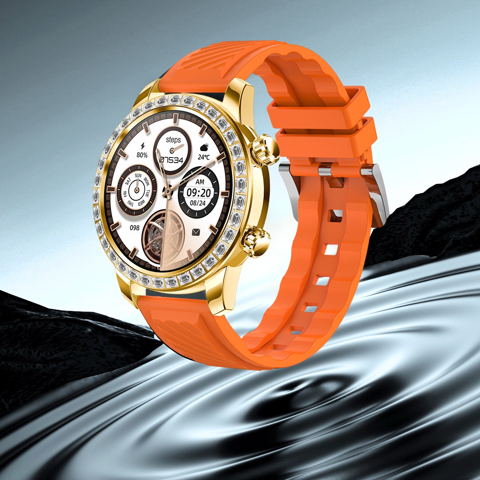 Mrzvby Gifts for Women Clearance!High Precision Smartwatch With Two Watch Bands Bluetooth HD Call Intelligent Voice Control Long Battery Life And IP68 Water Proofing 1.52inch Smart Sports Watch