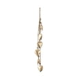 thumbnail image 5 of DecMode Tibetan Inspired Cascading Gold Metal Heart Decorative Cow Bells with 6 Bells on Jute Hanging Rope, 5 of 7