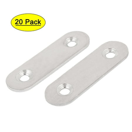 

Uxcell 50mm x 15mm x 2mm Straight Corner Brace Bracket Flat Mending Repair Plate 20pcs