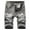 Gray, variant on LoyisViDion Mens Pants Men'sHigh-End Ripped Personality Camouflage Stitching Trend Denim Shorts Dark Blue 18(XXXXXL)