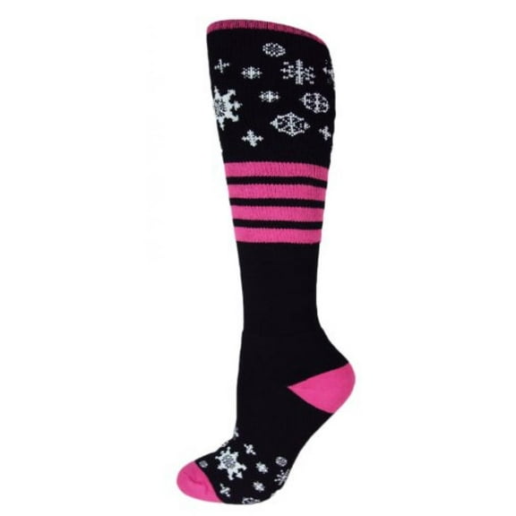 moxy socks black with pink full-cushion the blizzard extreme ski socks