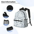 thumbnail image 5 of Daiia Dock Rudder School Backpack for Men Women, Unisex Large Waterproof Bookbag Schoolbag Casual Daypack for High School/College/Teens/Travel/Work Black, 5 of 8