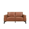 thumbnail image 5 of New Classic Furniture Como Leather Upholstered Loveseat in Terracotta Orange, 5 of 5