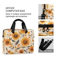 thumbnail image 4 of FORMRS 16" Laptop Bag Carrying Sleeve Case with Handle Travel Shoulder Briefcase, Watercolor Sunflowers and Leaves, 4 of 8