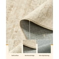 thumbnail image 4 of 8x10 Washable Area Rug Floral Abstract Carpet for Under Table in Living Room Cream Beige Bedroom Floor Mat(Cream Beige, 8'x10'), 4 of 14