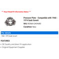thumbnail image 2 of Pressure Plate - Compatible with 1968 - 1974 Saab Sonett 1969 1970 1971 1972 1973, 2 of 2