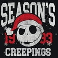 thumbnail image 2 of Juniors The Nightmare Before Christmas Jack Skellington Season Creepings T Shirt, 2 of 4