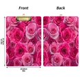 thumbnail image 2 of Acrylic Writing Board Gold 12.5*9 Inch Clipboards Transparent Acrylic Material Suitable For Office Classroom Teachers Fashion Bloggers Stationery Enthusiasts Vibrant Roses, 2 of 9
