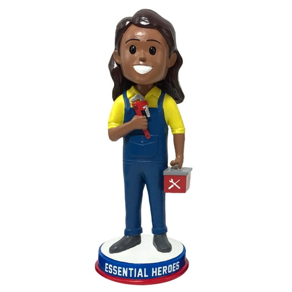 Plumbers Essential Heroes Bobblehead Female Dark Skin Tone
