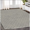 thumbnail image 5 of HomeRoots 552161 8 x 10 ft. Beige & Grey Geometric Rectangle Area Rug, 5 of 9