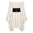 thumbnail image 3 of Halloween Girls High Waist Asymmetrical Ruffled Outfit For Toddler Dress Up Party Play Holiday Celebration, 3 of 6