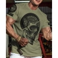 thumbnail image 2 of Gymish SkullPlate Workout T-Shirt for Men, Skull Weight Plate Gym Shirt, Funny Gym Tee, Men's Workout Shirt, Lifting T-Shirt, Powerlifting & Bodybuilding Tee, 2 of 5