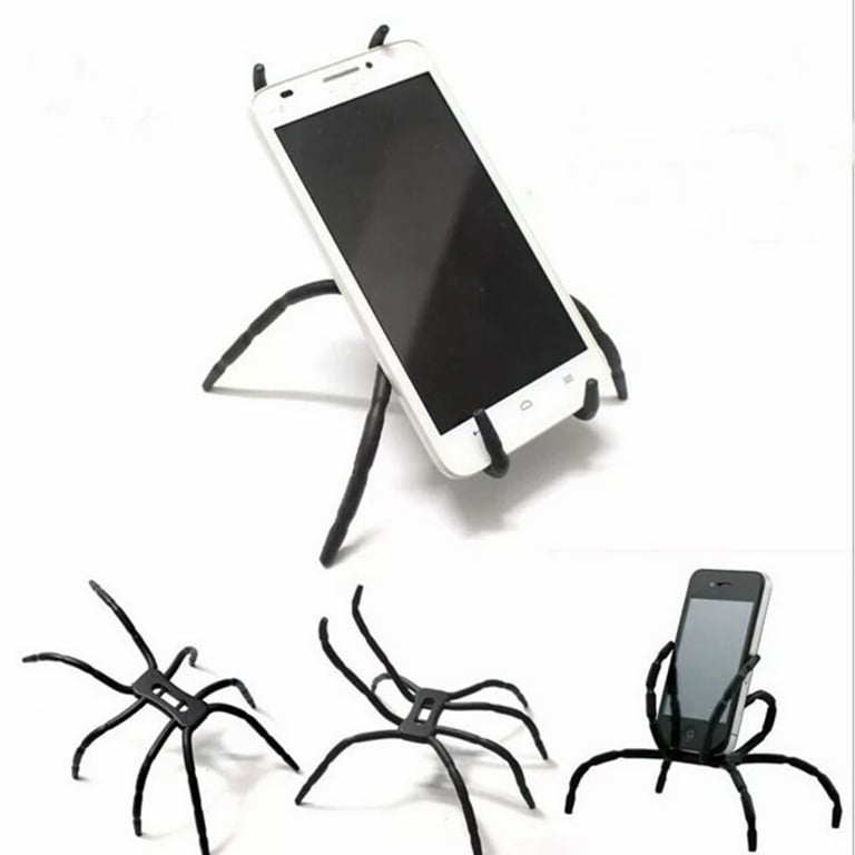 2PCS Spider Phone Holder Universal Multi-Function Portable Spider Flexible  Grip Holder Cell Phone All Smartphones Holder Mount and Stand for Car Bike