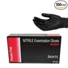 Skintx - Black Nitrile Powder-Free Exam Gloves - Box - size: X-LARGE (1000 Piece, 100 Piece X10inners) 10 BOXES