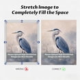 thumbnail image 3 of FLASHLUMI 24x36 Inch Great Blue Heron Watercolor Wildlife Art Print Canvas Wall Art, Rustic Nature Bird Decor for Living Room Bedroom, 3 of 10
