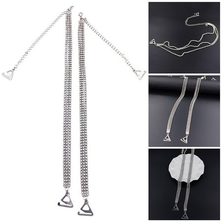 

Adjustable Shoulder Straps Rhinestone Bra Straps Replacement for Bra Tops Dress(1 paar)