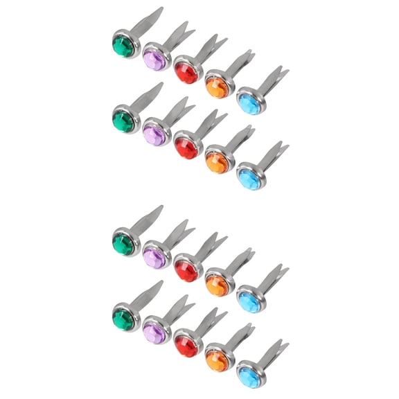 2 Count Brads for Paper Crafts DIY Diamond Nail Making